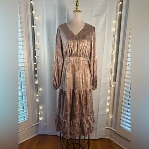 Boheme Women's Maxi Dress in Shimmering Bronze